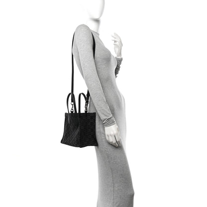 Gucci Denim Ophidia GG Monogram Tote Medium Black Grey 2 of 12