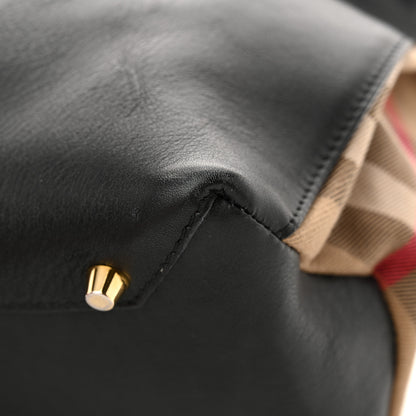 Burberry Smooth Calfskin Medium Sartorial Banner Tote Black 13 of 13