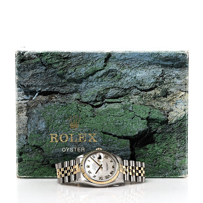 Rolex Stainless Steel 18K Yellow Gold Mother of Pearl 36mm Oyster Perpetual Datejust Watch 16233 5 of 5