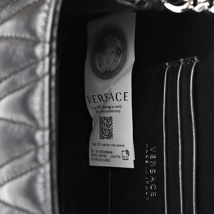 Versace Nappa Quilted Virtus Bag Black 7 of 17