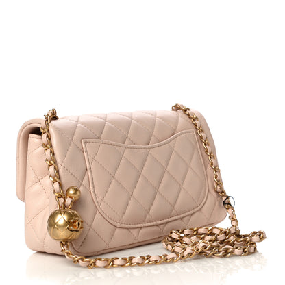 Chanel Lambskin Quilted Mini Rectangular Pearl Crush Flap Light Beige 3 of 11