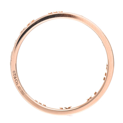 Tiffany 18K Rose Gold Diamond Atlas Pierced Ring 60 9.25 4 of 4