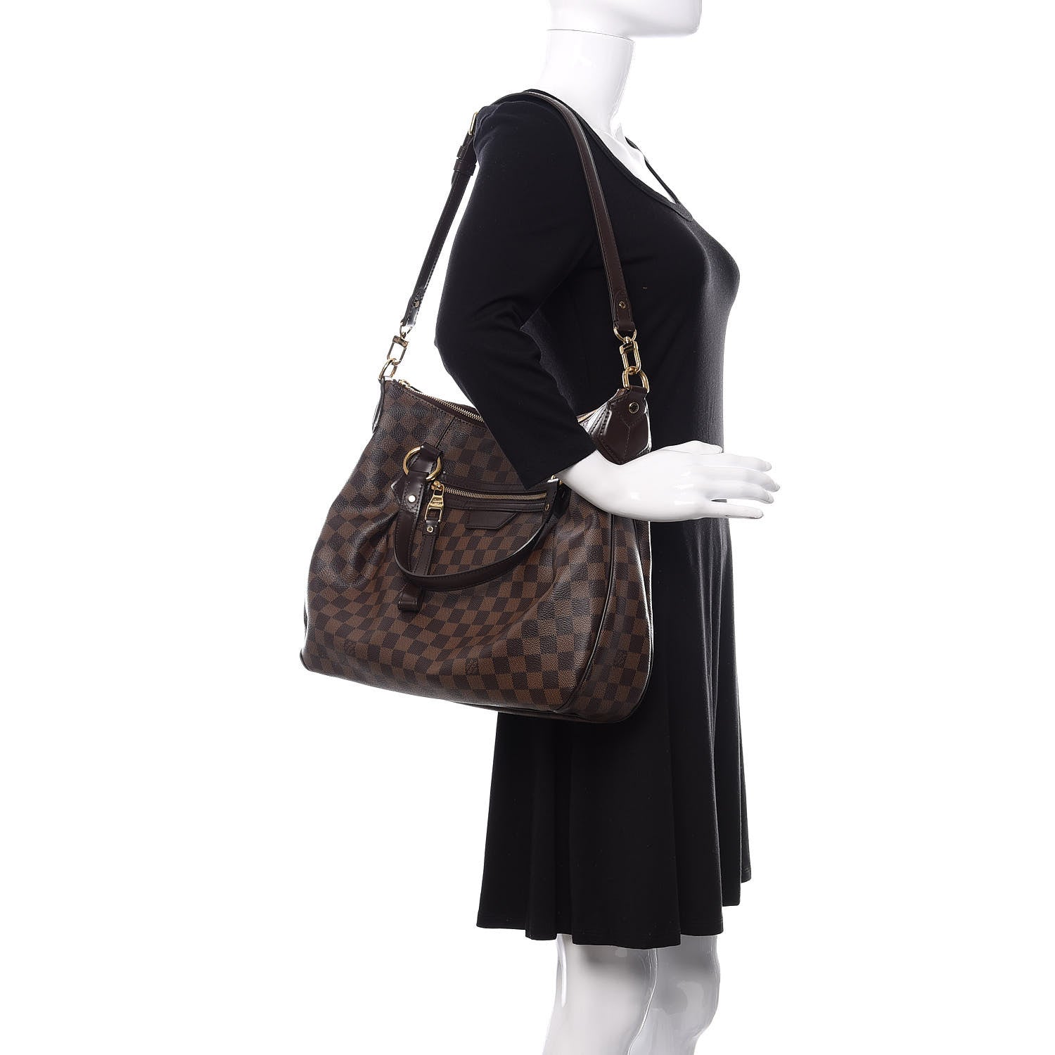 Louis Vuitton Damier Ebene Evora MM 3 of 19