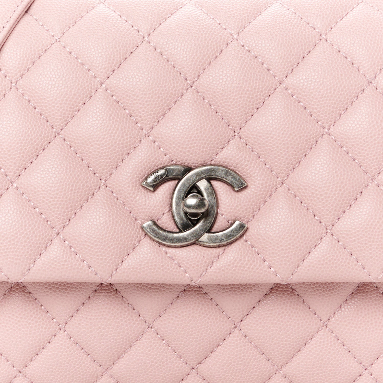 Chanel Caviar Quilted Small Coco Handle Flap Light Pink 9 of 11