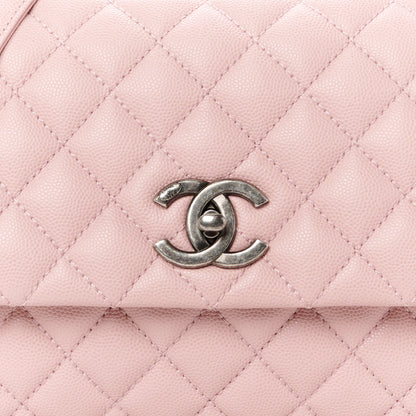 Chanel Caviar Quilted Small Coco Handle Flap Light Pink 9 of 11