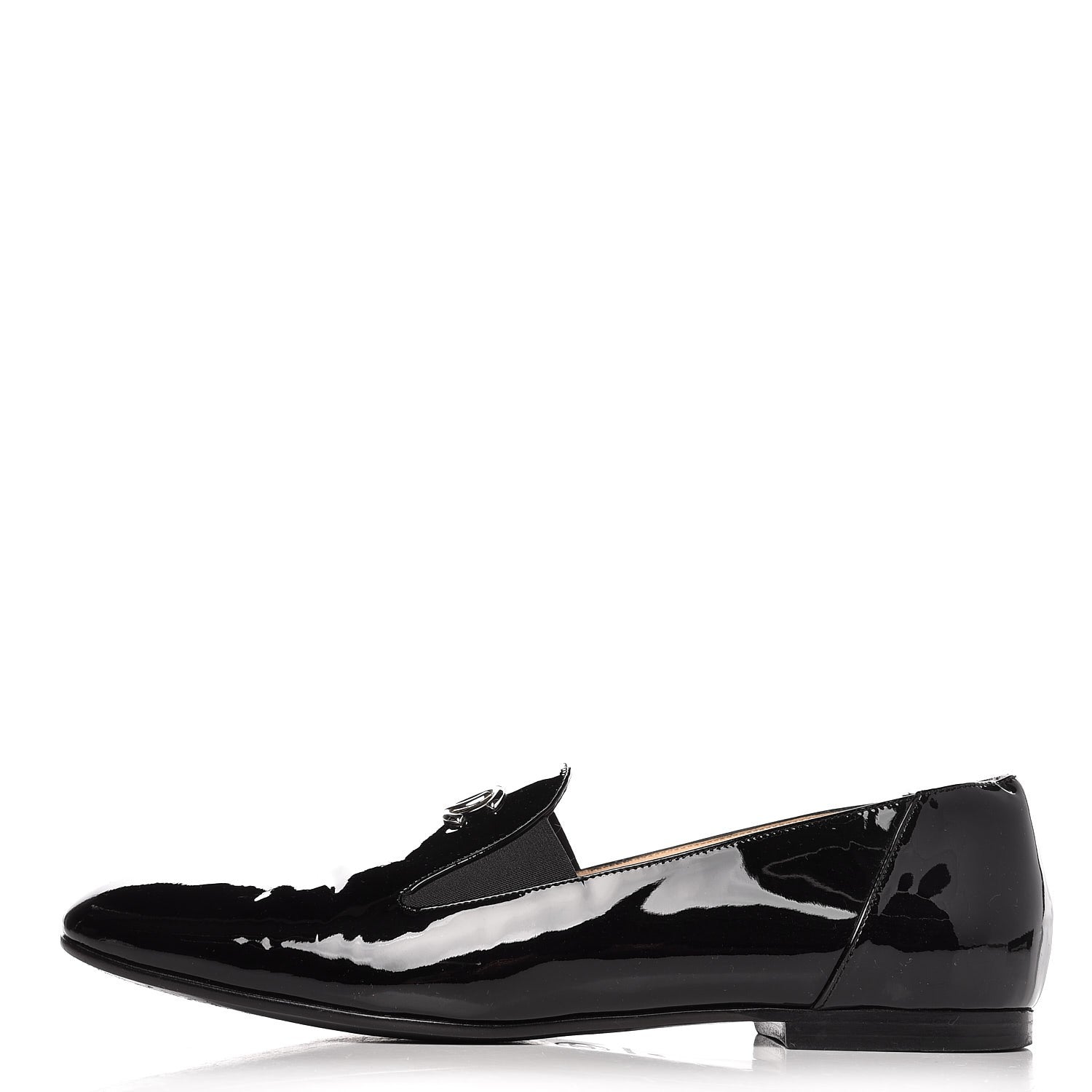 Chanel Patent CC Loafers 40.5 Black 1 of 10