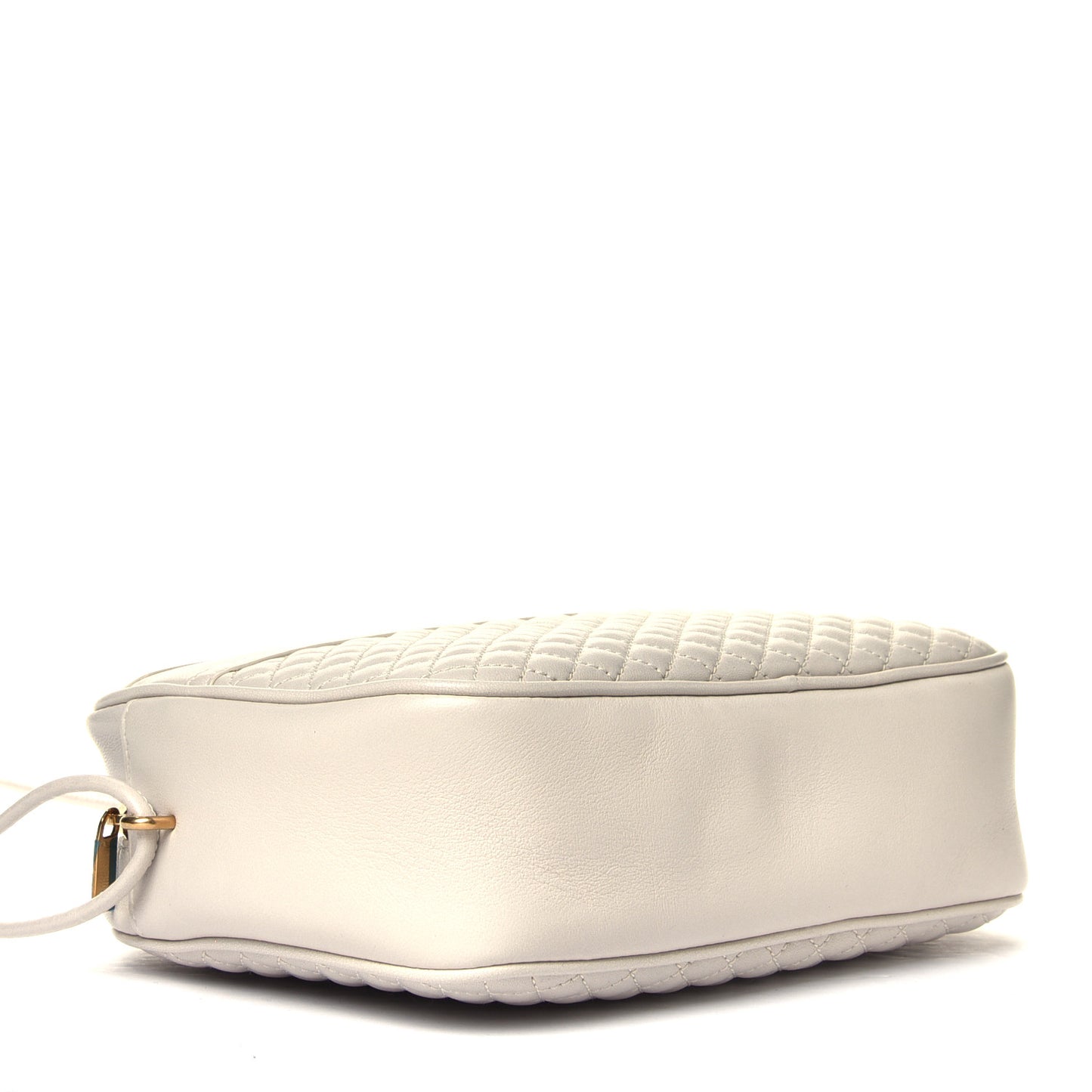 Lambskin Quilted Victoire Camera Bag Blanc Vintage