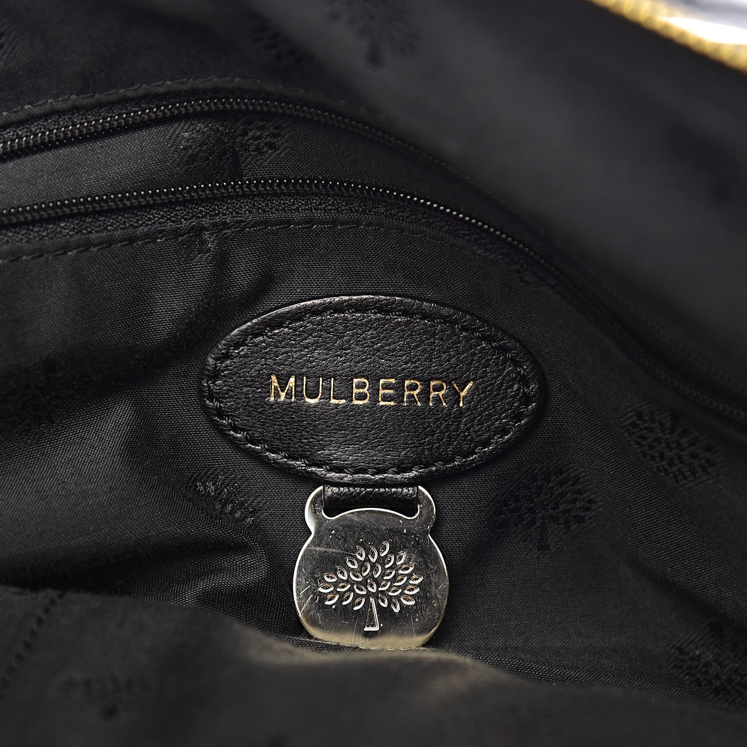 Mulberry Glossy Goatskin Medium Del Rey Satchel Black 5 of 11
