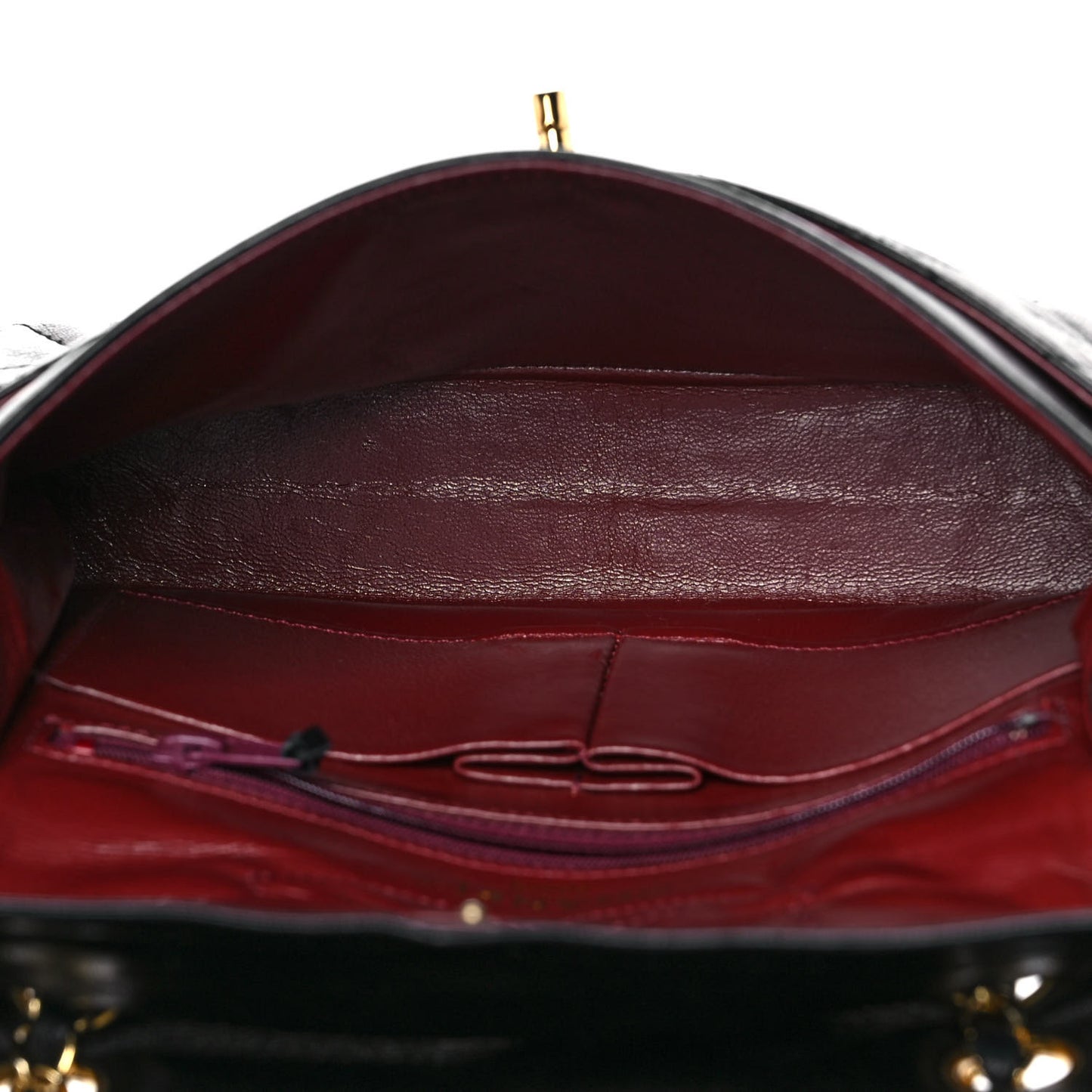 Lambskin Quilted Small Single Flap Black