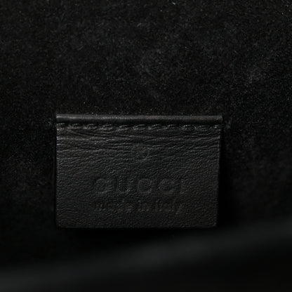Gucci GG Supreme Monogram Suede Crystal Small Dionysus Shoulder Bag Beige Ebony Black 6 of 10