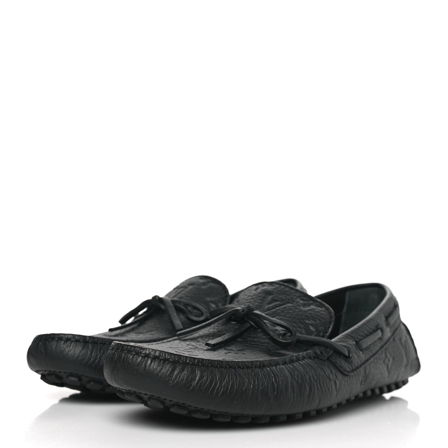 Louis Vuitton Empreinte Mens Arizona Car Shoe Moccasin Loafers 8 Black 3 of 7
