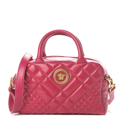 Versace Nappa Quilted Icon Bowler Fuchsia 1 of 10