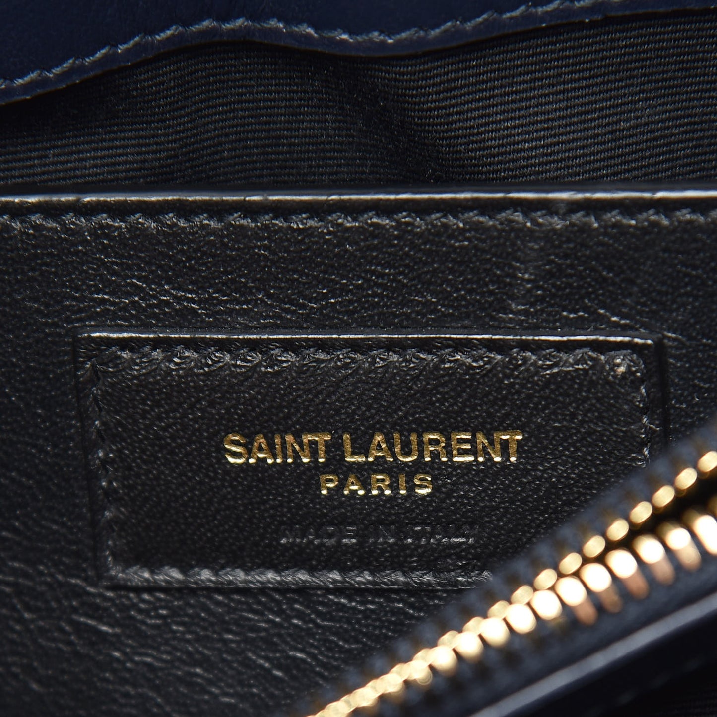 Calfskin Y Quilted Monogram Small Loulou Chain Satchel Navy