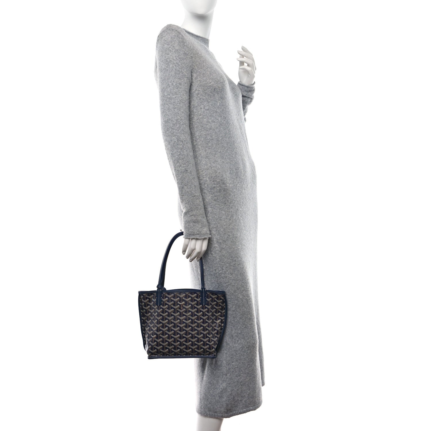 Goyard Goyardine Reversible Mini Anjou Navy 2 of 15