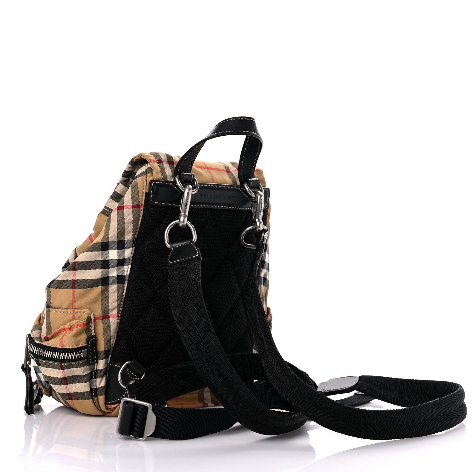 Burberry Vintage Check Small Rucksack Backpack Antique Yellow 3 of 16