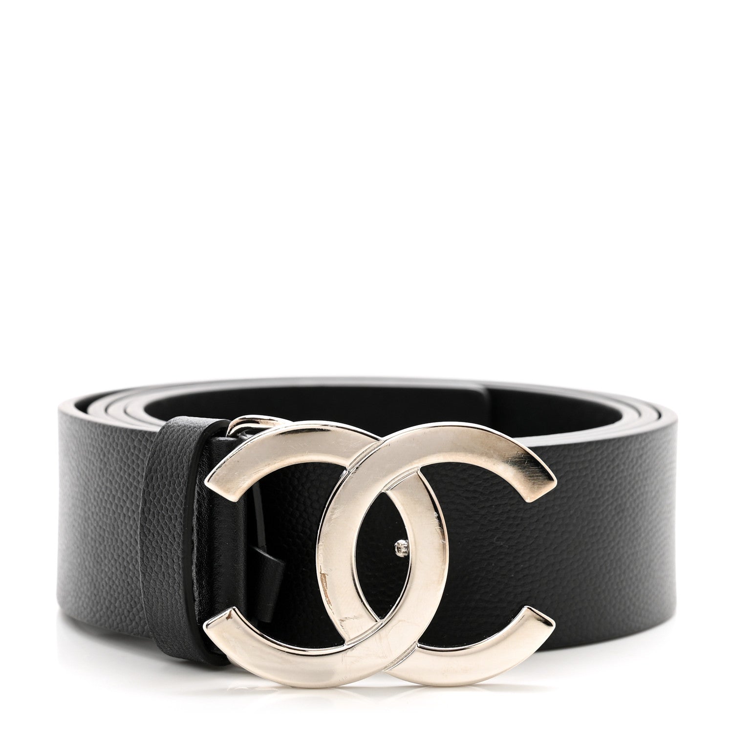 Chanel Caviar CC Belt 95 38 Black 1 of 8