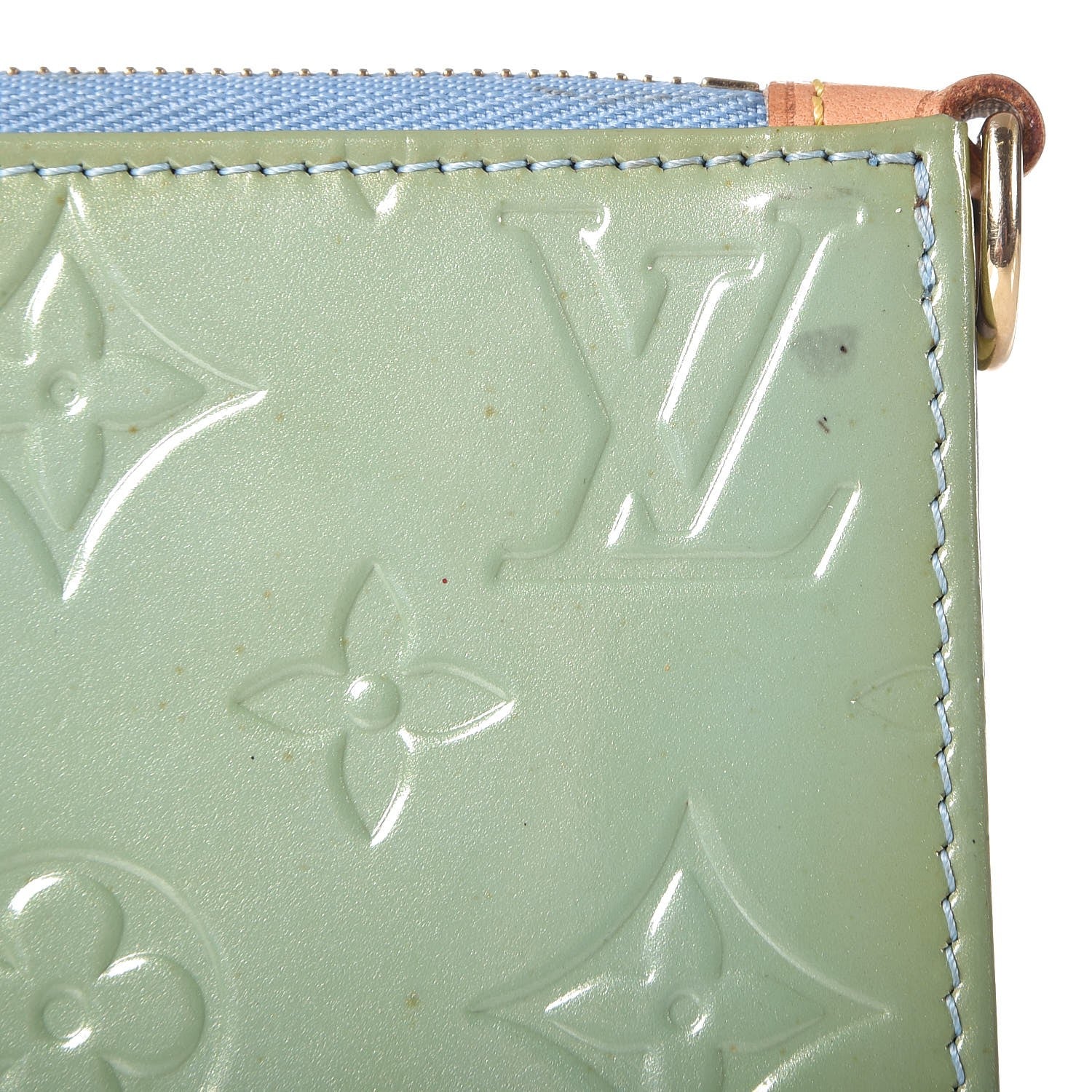 Louis Vuitton Vernis Lexington Pochette Peppermint 9 of 13