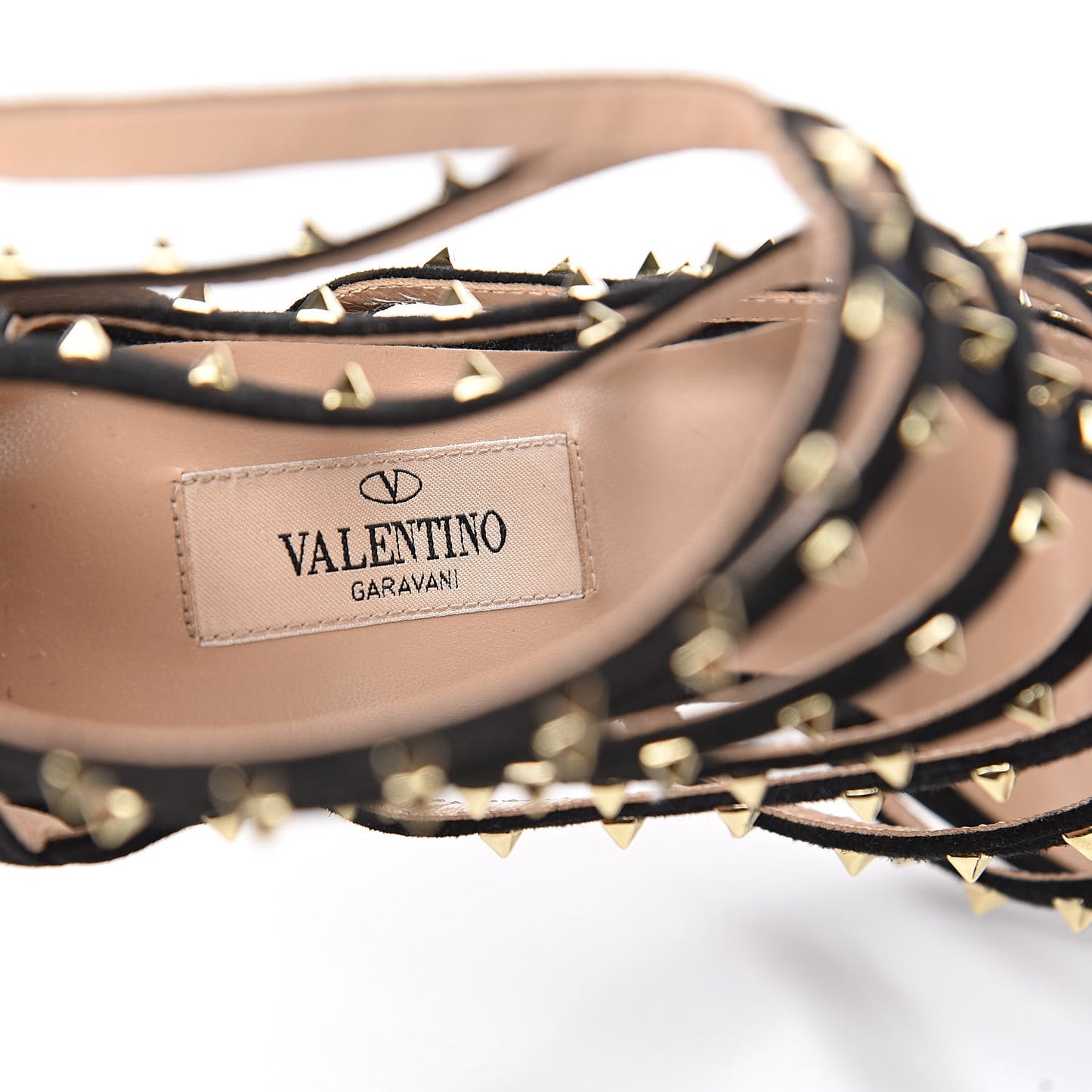 Suede Lovestud Caged 105mm Sandals 39 Black