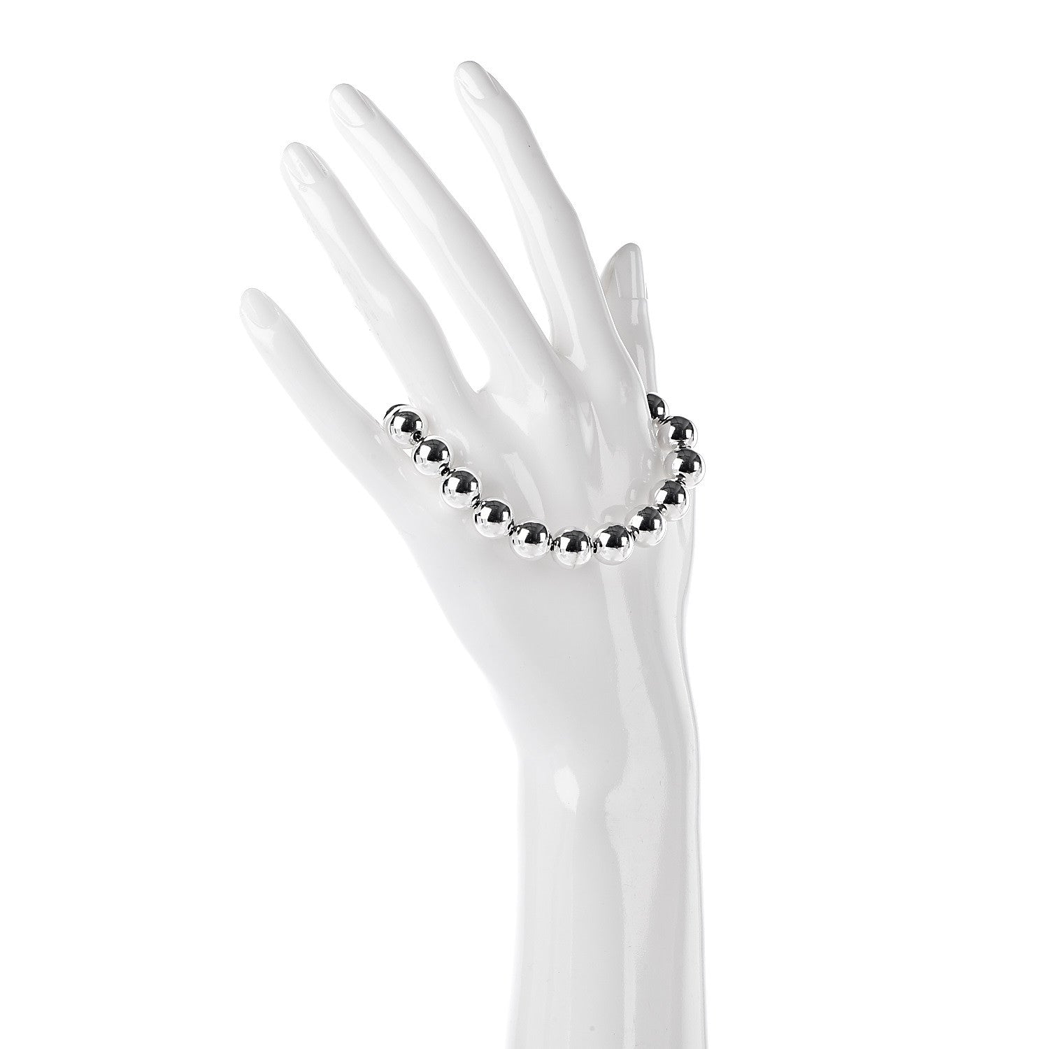 Tiffany Sterling Silver 10mm HardWear Ball Bracelet 2 of 5