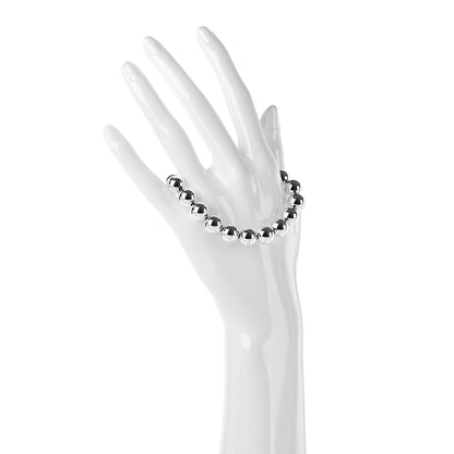 Tiffany Sterling Silver 10mm HardWear Ball Bracelet 2 of 5