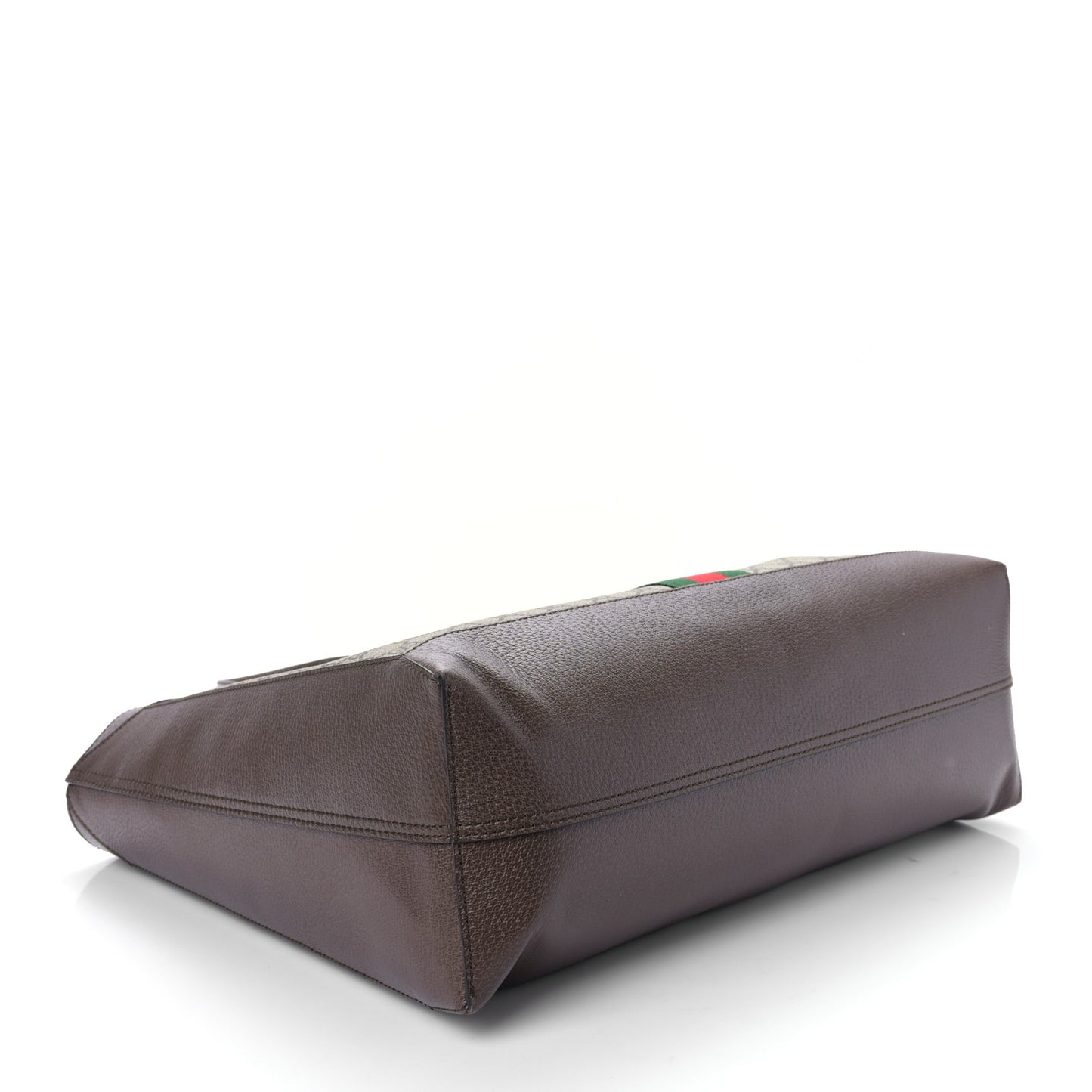 GG Supreme Monogram Web Ophidia Tote Brown
