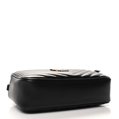 Saint Laurent Calfskin Matelasse Monogram Lou Camera Bag Black 4 of 10