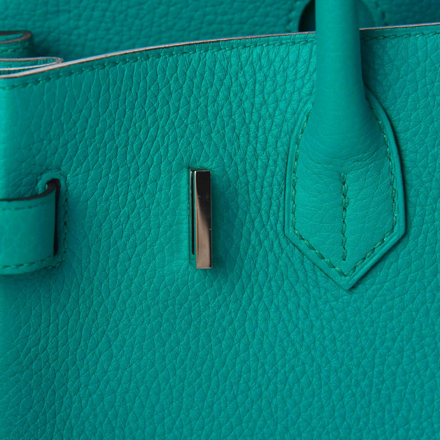 Hermes Taurillon Clemence Birkin 30 Bleu Paon 9 of 18