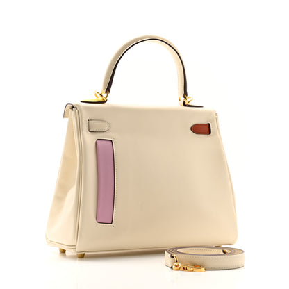 Hermes Swift Colormatic Kelly Retourne 25 Nata Chai Cuivre Lime Mauve Sylvestre Bleu Brume 3 of 11