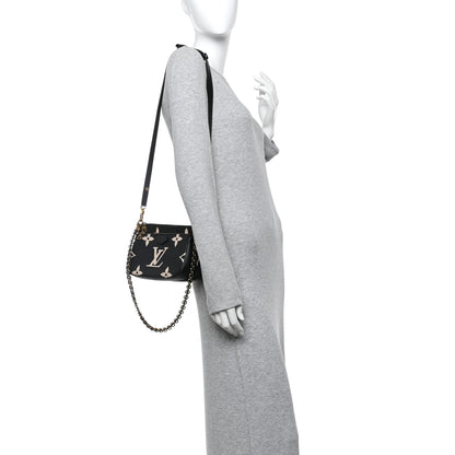 Louis Vuitton Empreinte Monogram Giant Multi Pochette Accessories Black Beige 2 of 15