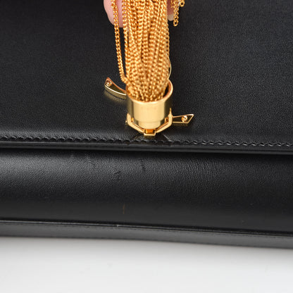 Saint Laurent Smooth Calfskin Small Classic Monogram Kate Tassel Satchel Black 12 of 12