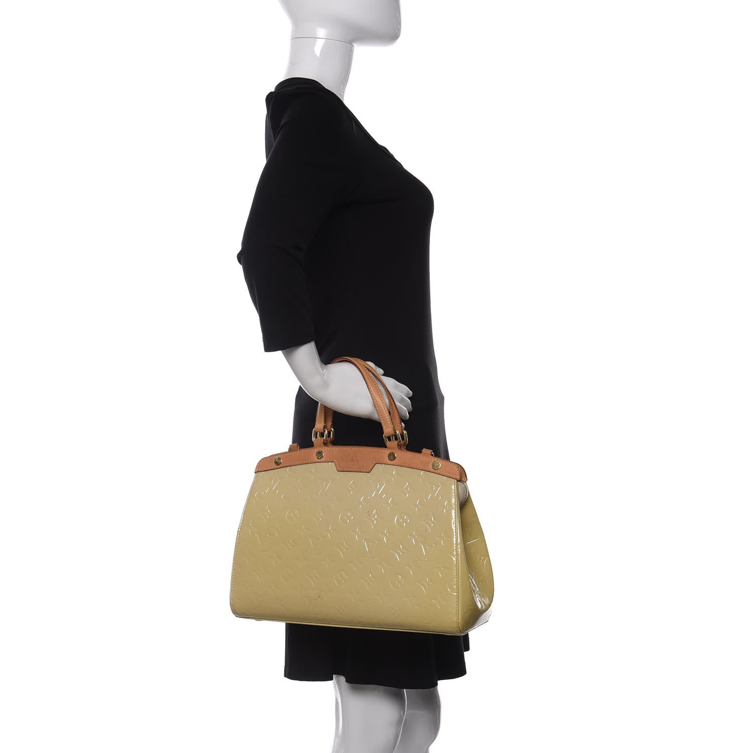 Louis Vuitton Vernis Brea MM Blanc Corail 2 of 15