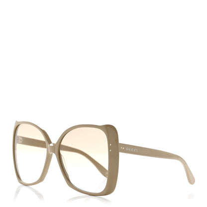 Gucci Acetate Oversize Square Frame GG0471S Sunglasses Light Beige 1 of 8