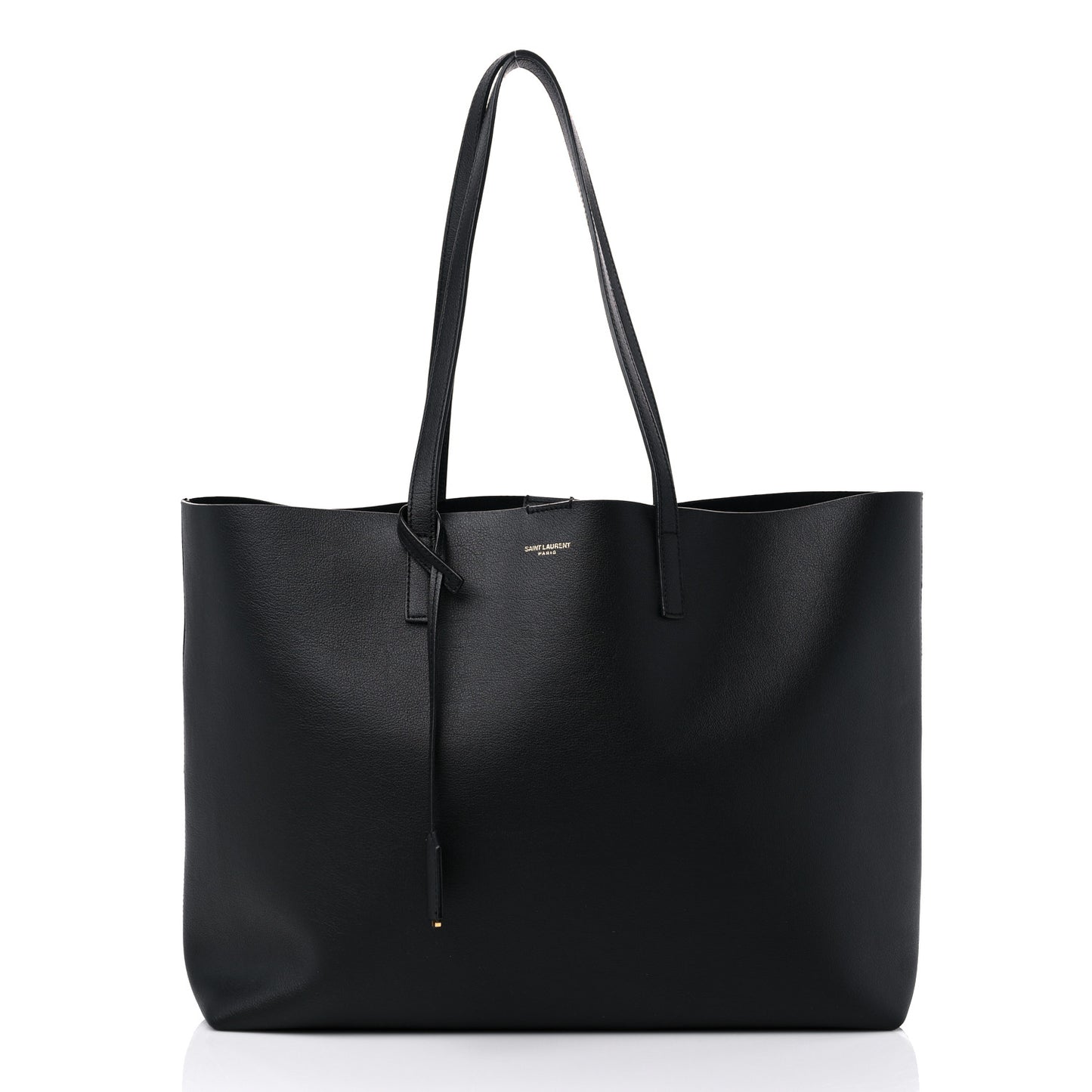 Calfskin Large Shopping Tote Black