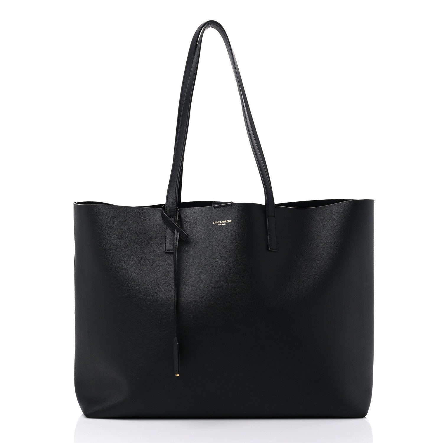 Saint Laurent Calfskin Large Shopping Tote Black 3 of 11