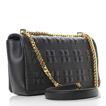 Burberry Lambskin Quilted Medium Lola Bag Black 3 of 18