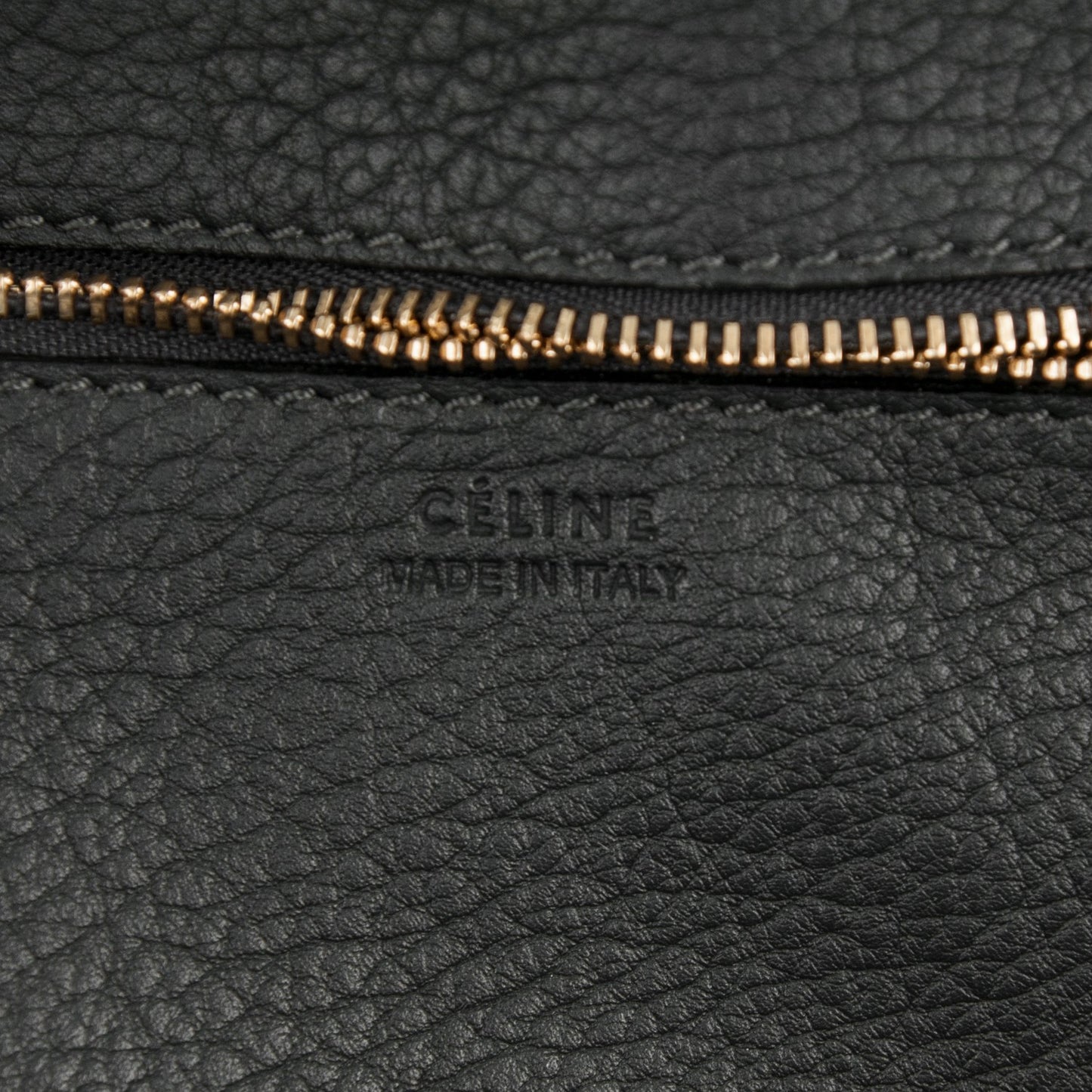 Crisped Calfskin Tie Knot Small Tote Anthracite