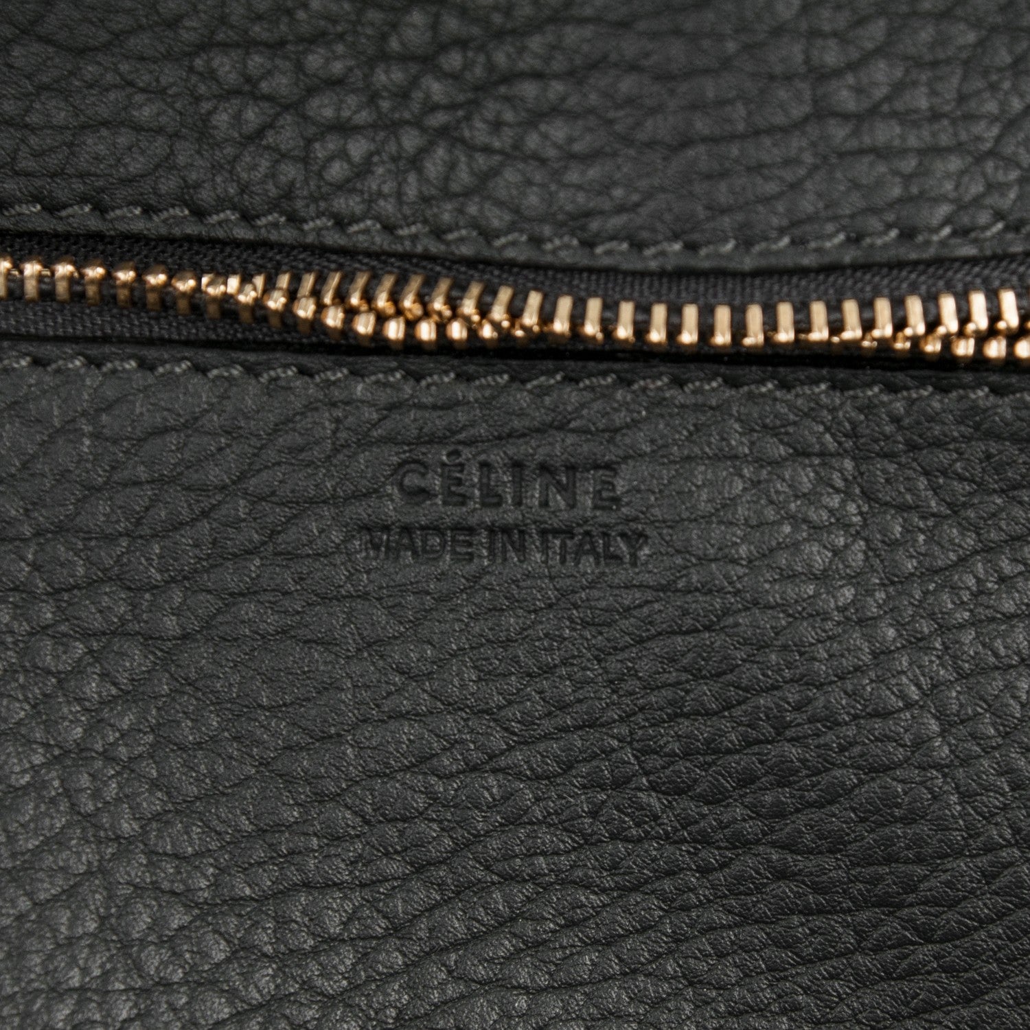 Celine Crisped Calfskin Tie Knot Small Tote Anthracite 6 of 8