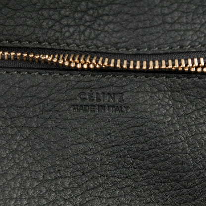 Celine Crisped Calfskin Tie Knot Small Tote Anthracite 6 of 8
