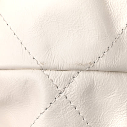 Chanel Calfskin Quilted Chanel 22 Backpack White Black 11 of 12
