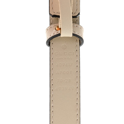 Gucci Calfskin Double G 20mm Belt 70 28 Mystic White 4 of 5
