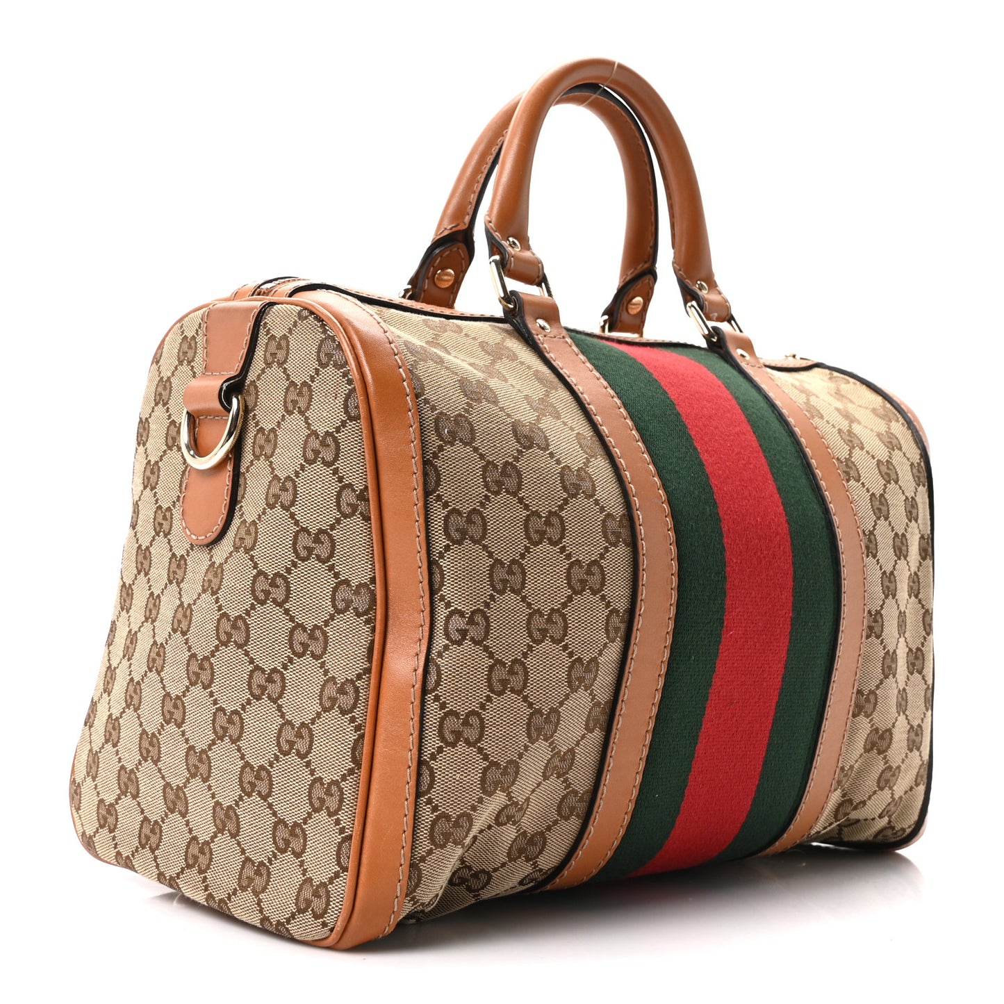 Monogram Vintage Web Medium Boston Tobacco