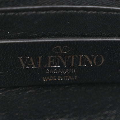 Valentino Garavani Nappa Monochrome Medium Roman Stud Shoulder Bag Black 6 of 9