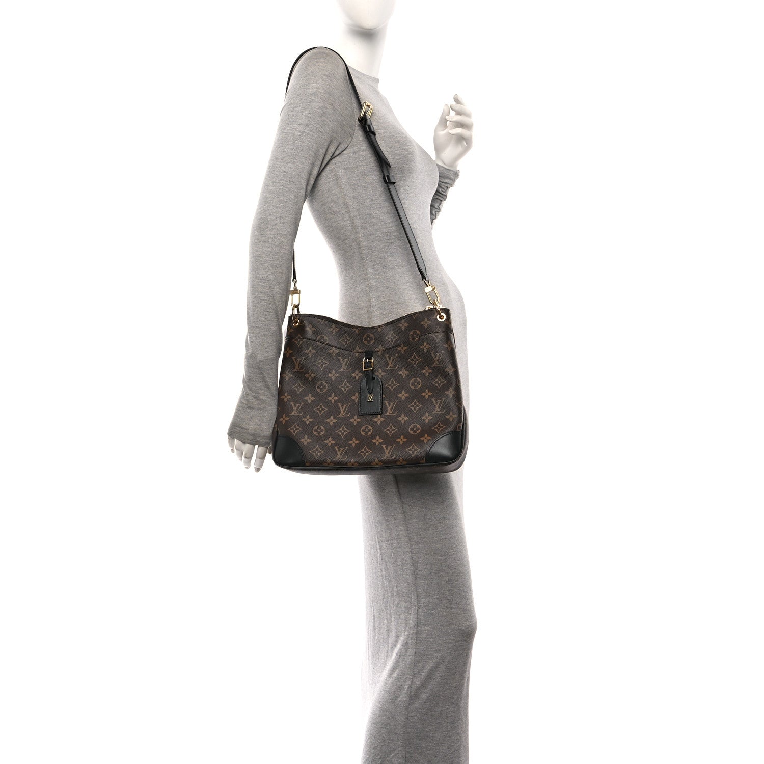Louis Vuitton Monogram Odeon MM Black 2 of 9