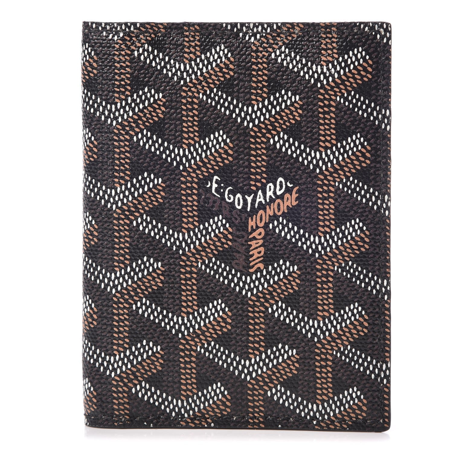 Goyard Goyardine Saint Marc Folding Card Case Black 9 of 16