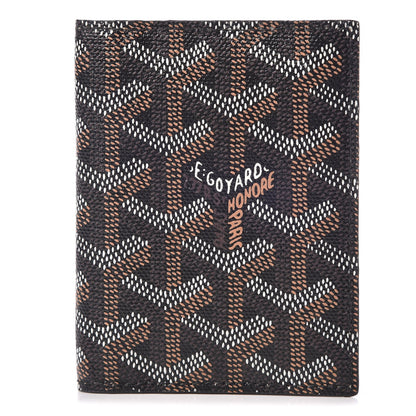 Goyard Goyardine Saint Marc Folding Card Case Black 9 of 16