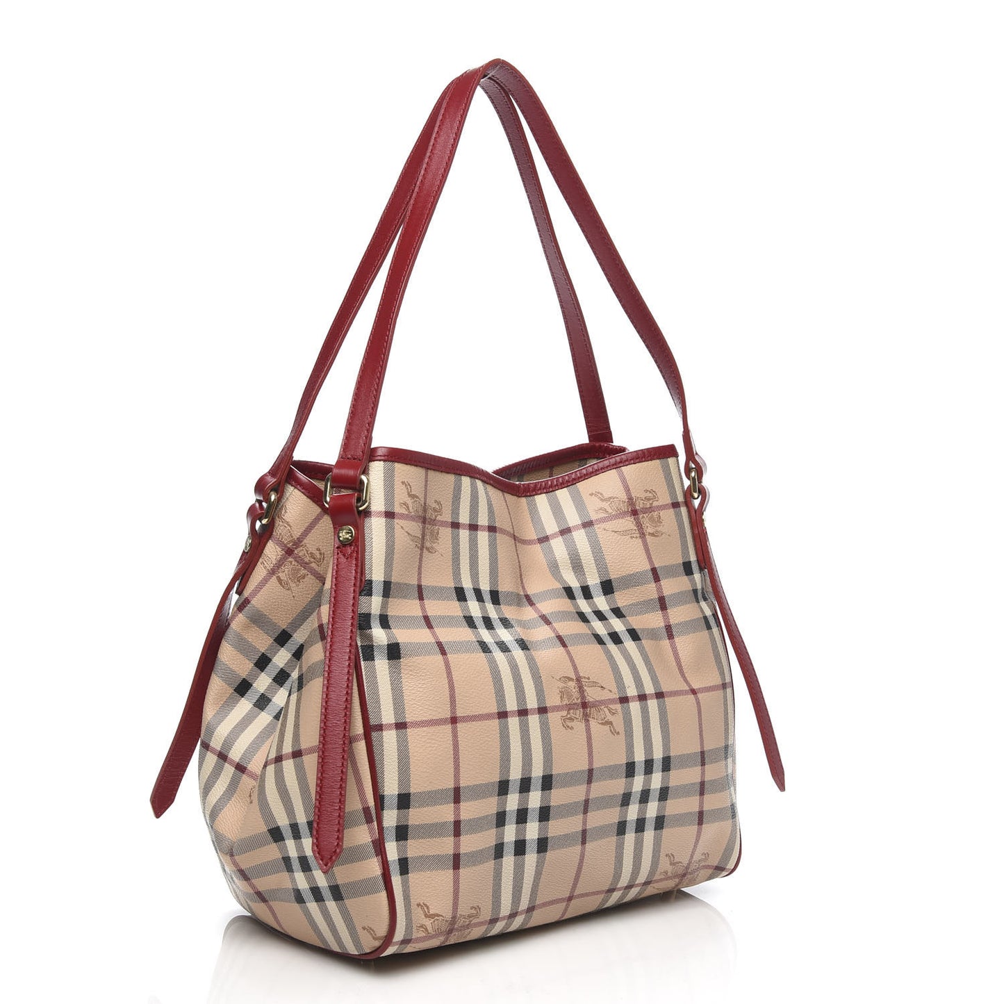 Haymarket Check Small Canterbury Tote Military Red