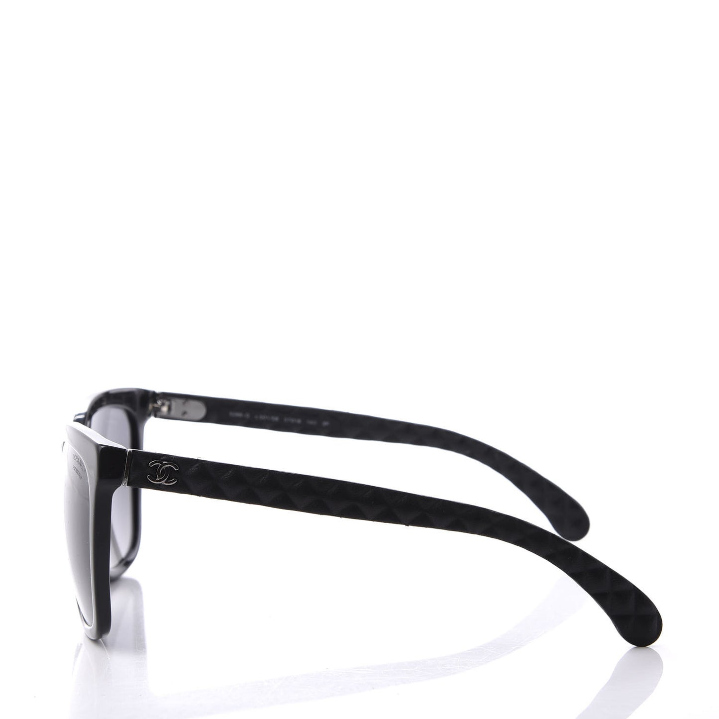 Acetate Quilted Polarized Butterfly CC Sunglasses 5288-Q Black