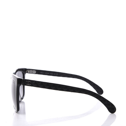 Chanel Acetate Quilted Polarized Butterfly CC Sunglasses 5288-Q Black 3 of 8