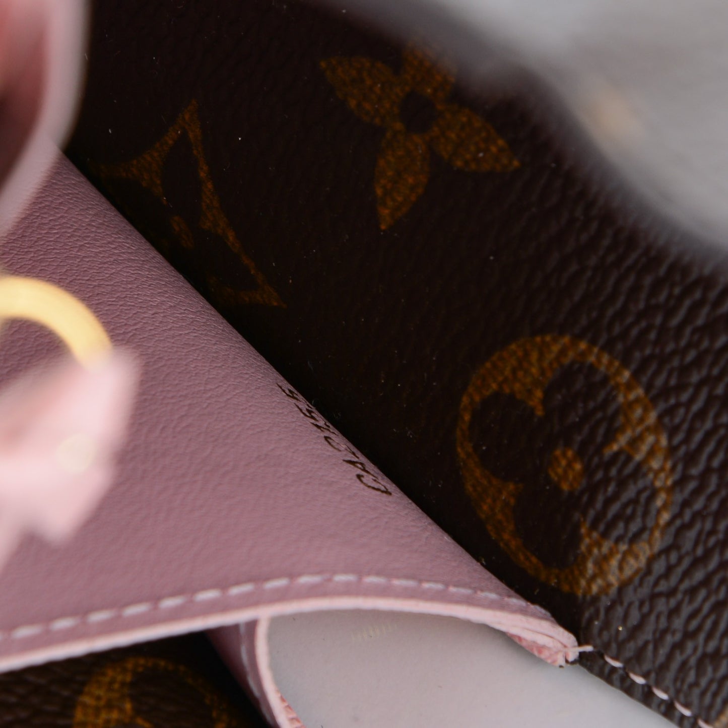 Monogram Emilie Wallet Rose Ballerine