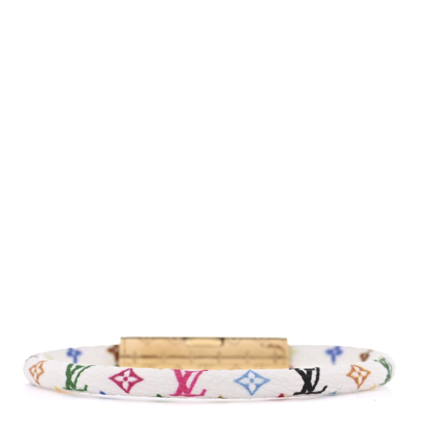 LV X TM Monogram Multicolor LV Confidential Bracelet 17 White